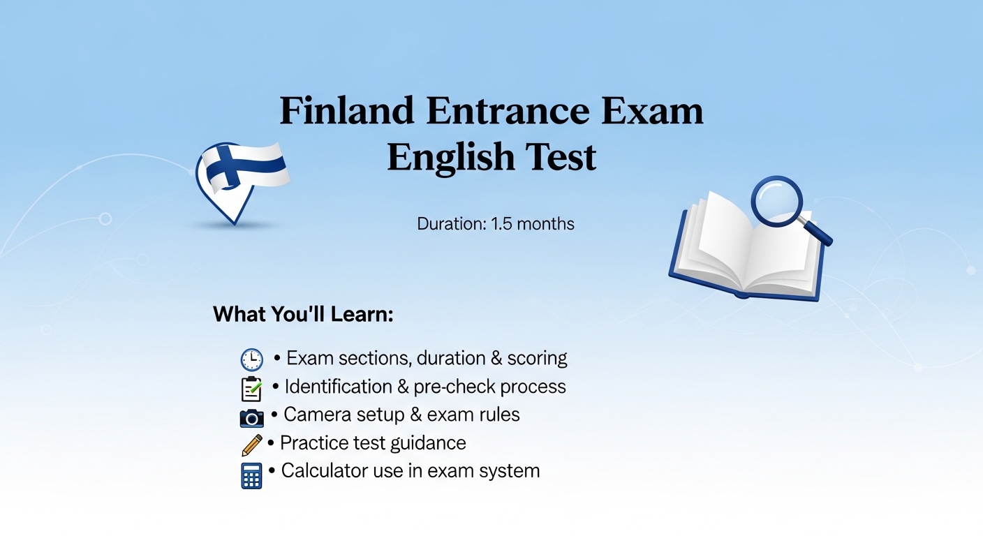 Finland Entrance Exam English Test